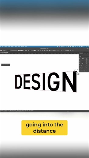 Unlock Design: Transform Text to Outlines & Distort #shorts