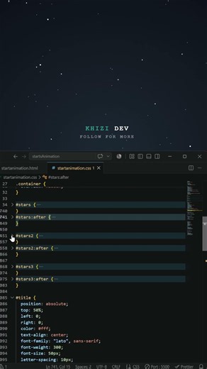 Build an Infinite Universe (HTML & CSS Only) #frontend #webdev #design