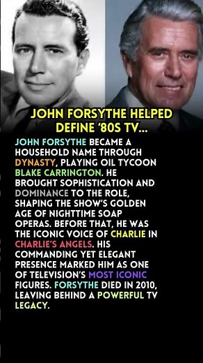 How John Forsythe helped define ‘80s TV…