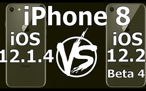 iPhone 8 iOS 12.2 Beta 4 vs iOS 12.1.4 速度对比测试