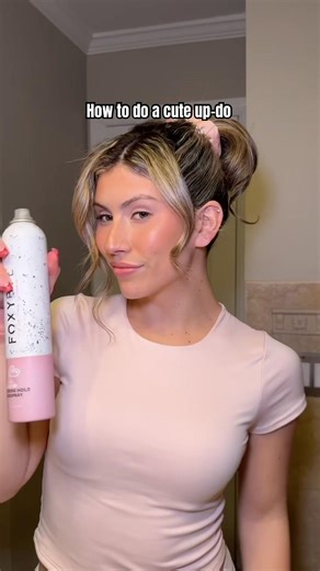 Messy bun updo tutorial #hairtutorial #messybun #hairstyle #hairtok #hairstylingtools #hair