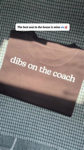 When you know where you belong #DibsOnTheCoach #ComfyVibes #CouchLife #funnyshirt #quoteshirt