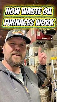 How a clean burn waste oil furnace works!#agriculture #farming #farm ￼