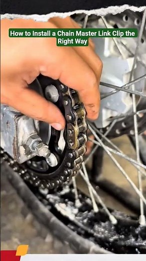 How to Install a Chain Master Link Clip the Right Way #shorts #mechanic