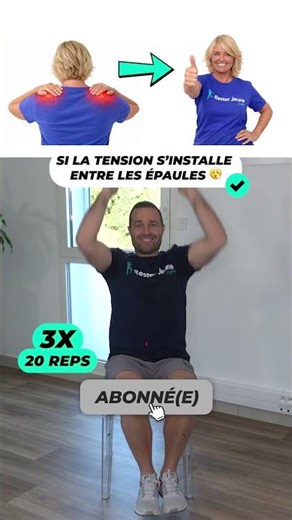 Si la tension s’installe entre les épaules 😮‍💨 #TensionMusculaire #ExerciceDos