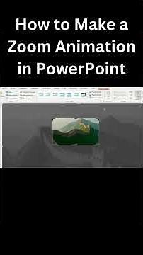 How to Make a Zoom Animation in PowerPoint #PowerPointPresentation #Presentation #PowerPointTutorial