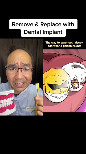#duet with @diy.fun123 use a soft toothbrush & brush gently! ❤️ #DoctorTristanPeh #TikTokDentist #TikTok #Dental #TikTokSg #LearningIsFun #SGCreatorsForImpact #YTCreatorsForImpact #DentalCare #RCT #RootCanalTreatment #Teeth #Dentist