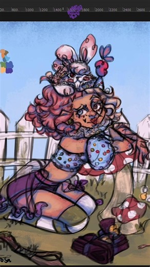 here's the part where the DRAWING changes completely 😱🎨✨ #art #artprocess #digitalart #drawing #oc