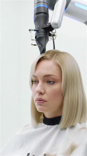 AI creativity hairstyle on Instagram: "Robotic haircut #hairstyle #buzzcut #hairdresser #barbershop"