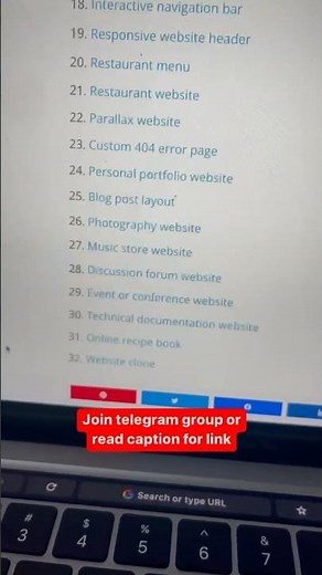 HTML CSS Mini Projects List🔥 #frontenddevelopment