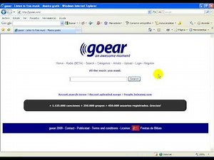 Tutorial - Como Bajar Musica de Internet Sin Ares (Utilizando Goear.com)