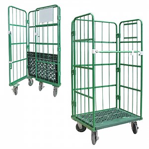 [Hot Item] Warehouse Roll Cage Trolley with Open Front