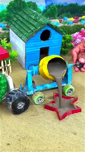 diy mini construction machine science project | diy tractor video | #shorts #youtubeshorts