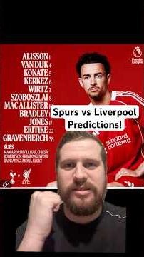 Tottenham Hotspur vs Liverpool Predictions! #football #premierleague #liverpool #tottenham #fyp