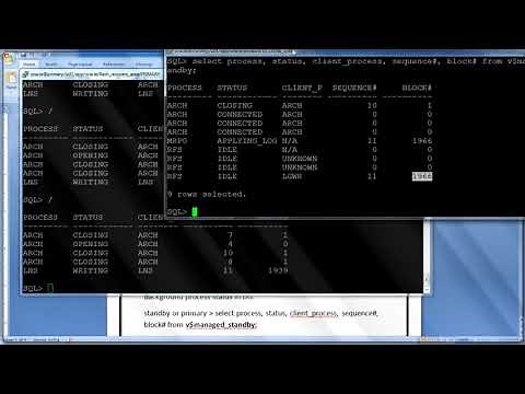 Data Guard - Physical Standby Dataguard Monitoring