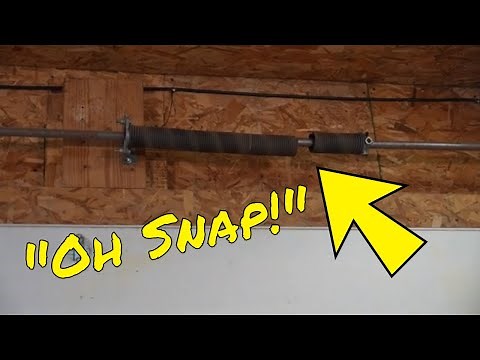How to Replace Your Garage Door Torsion Spring, what size spring and how to wind!
