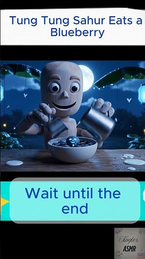 Tung Tung Tung Sahur Eats a Blueberry That Whispers Back… 🫐 | Surreal Cinematic ASMR Eating