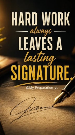 Hard Work Always Leaves a Lasting Signature | Motivational Quote #motivation #capableandsuccess