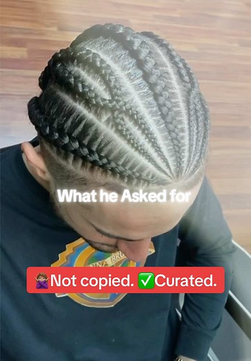 Inspo sent. Standard exceeded. Precision stitch braids for men who value detail, longevity, and luxury. ✔️ By appointment only. #MensStitchBraids #LuxuryBraids #MariettaGAStylist #ATLBarberBraids #MensProtectiveStyles