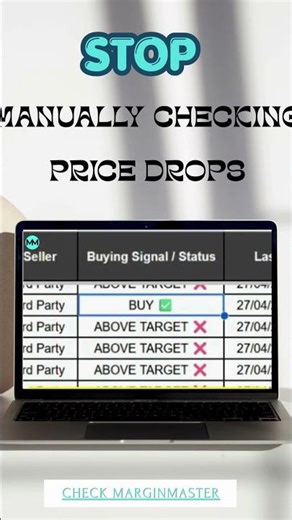 Stop Checking Amazon Price Manually #amazonfba #amazonfbatraining #onlinearbitrage #passiveincome