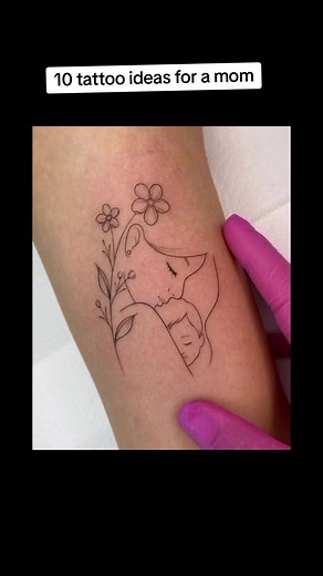 Mom and Baby Tattoo Ideas for a Loving Tribute