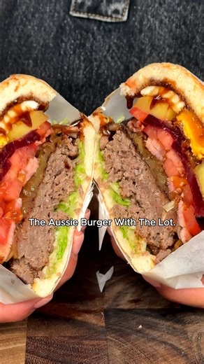 Forget your fancy smash burgers! This is The Aussie Burger with the Lot. 🍔 | Marion's Kitchen