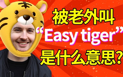 外国人常说的英语"Easy Tiger"是什么意思? | 老外叫你 Tiger是啥意思? 反正跟老虎没关系