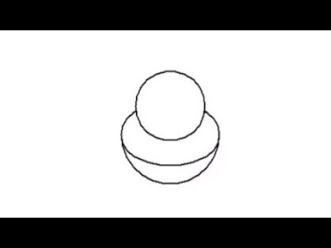Sphere resting on Hemisphere | Computer Aided Engineering Drawing (CAED) | Isometric Projection