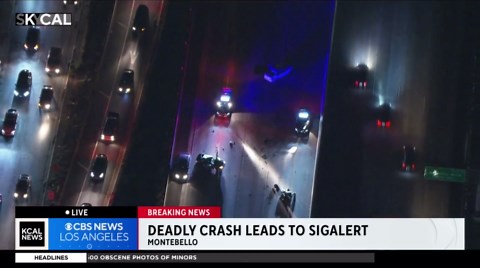 Deadly crash prompts SigAlert on CA-60 in Montebello