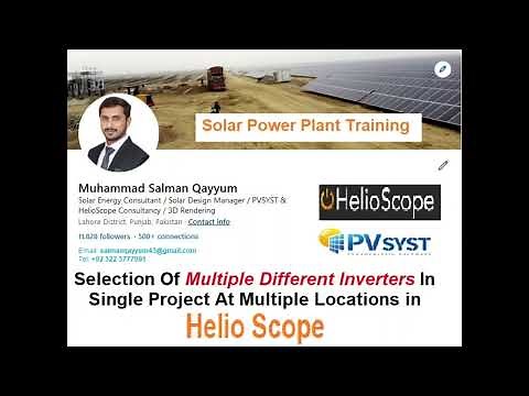 How to add multiple solar inverters in helioscope software?