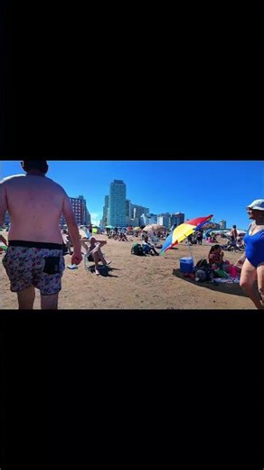 🇦🇷 Mar del Plata Beach, Wonderful day, Argentina #shorts