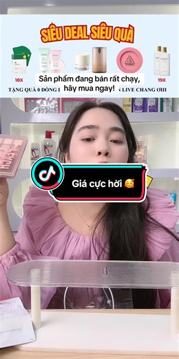 🛍️🛒 Đừng lướt nữa 💃🏼👉🏻Chưa biết săn sale.. zô live tui chỉ 💃🏼🎁🛍️ Voucher cực khủng kèm quà đang chờ chị em ❤️💄 #beauty #sansale #review #makeup #top 🎶@Trang Bống 89
