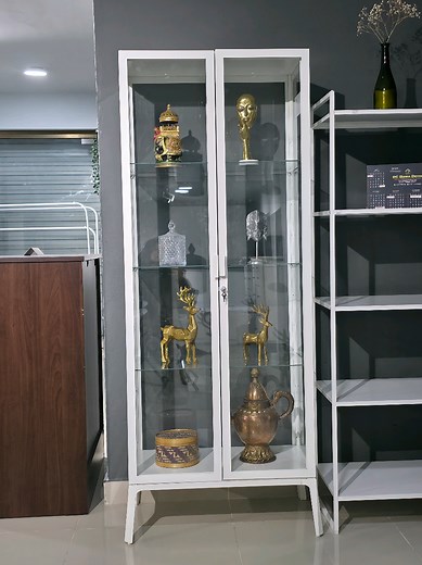 Elegant Glass Cabinets with Locking Systems