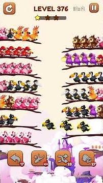 Bird Sort 2: Color Puzzle Level 376 #games #gaming #gameplay
