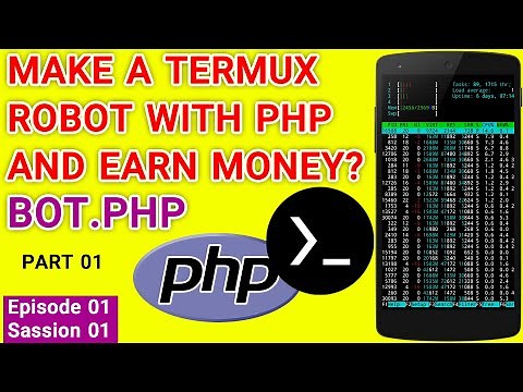 how to create bot php and using termux for earn money by cryptocurrency (make termux script)
