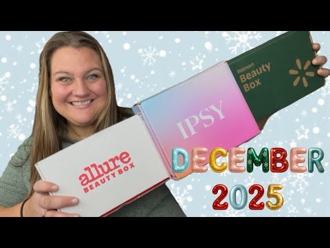 IPSY, Walmart & Allure Beauty Box Subscription Unboxing DECEMBER 2025