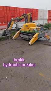 The Brokk hydraulic Breaker is the most versatile and effective attachment for your Brokk robot. The BHB series is optimized and perfectly balanced to work with Brokk demolition robots #hydraulicbreaker @penggemar berat | Excavator proyek