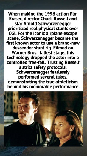 Arnold Schwarzenegger’s High-Risk Plane Stunt in Eraser Explained #ActionMovies #HollywoodHistory