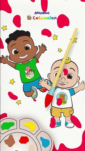 Vamos a pintar a Cody y a JJ 🎨 #Caricaturasparabebés #CoComelonEspañol #Pintar
