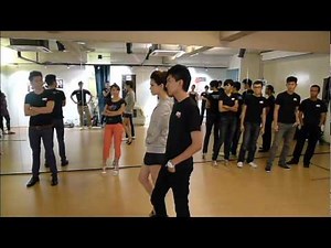 Couple Catwalk Modeling Casual Style