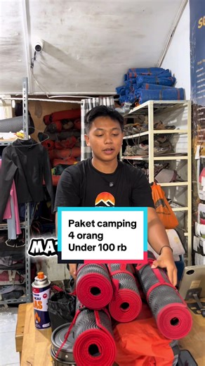 Paket camping ber 4 Paket jimat 98.000 Tenda kp 4 Matras 4 Kompor kotak Gas portabel Lampu tenda Lokasi kita ada di 4 kota ya kak : 📍Siantar = jl pantai timur no 16 📍medan = jl pasar 7 no 17 📍Binjai = jl Tusam no 17 📍stabat = jl klp sawit no 18 #paketcamping #camp #sewaalatcamping