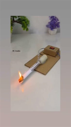 science project electric smoke through machine #viral #experiment#short video#shorts