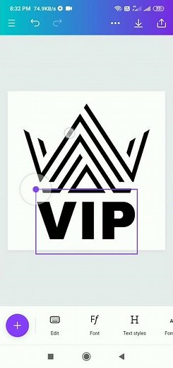 How To Make VIP Logo | How To Design Logo | #logodesign #graphics #vip #viral #ytshort #trending 👍