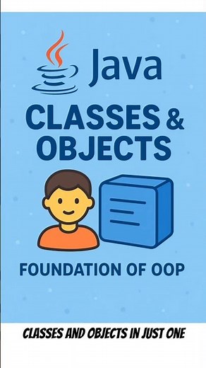Classes & Objects in Java | OOP Basics in 60 Seconds. #programming