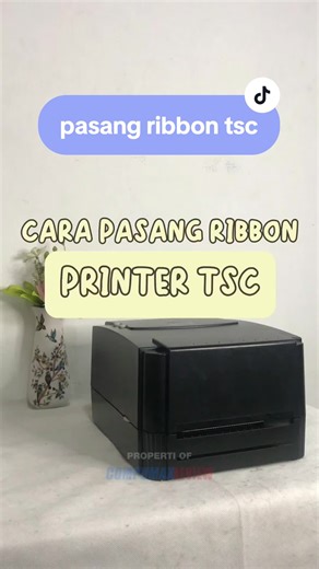 cara pasang ribbon printer TSC #printerthermal #printerlabel #tutorial #pasang #ribbon #tsc #resi #label #stiker #thermal #transferthermal #fyp
