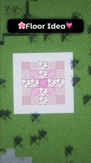 Simple Aesthetic Pink Pastel Floor Design Ideas In Minecraft! 🌸💗