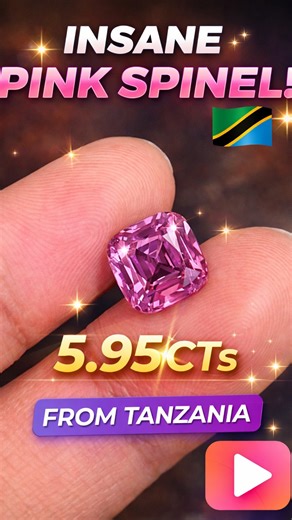 ⚡𝗖𝗘𝗬𝗟𝗢𝗡 𝗦𝗛𝗜𝗡𝗘 𝗚𝗘𝗠𝗦 on Instagram: "5.95CTs Purplish Pink Spinel from Tanzania 🇹🇿 Cushion Shape • 10.25 x 9.89 x 6.56mm Tanzania Spinels Available in Singapore 🇸🇬 Follow @ceylonshinegems Dm for inquiries. #singaporeJewelry #ceylonshinegems #MahengeSpinel #singaporegems #engagement"