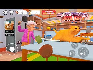 Cat Life Simulator: Devil Cat Gameplay Android
