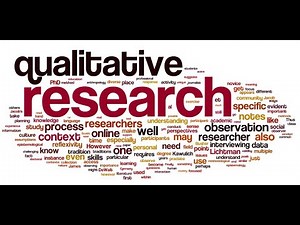 Qualitative Research Method ( Step by Step complete description )