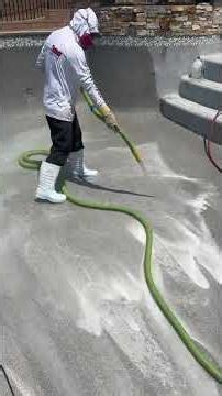 ACID WASH VERY SATISFYING satisfyingvideo... #Shorts #primetimepoolplastering